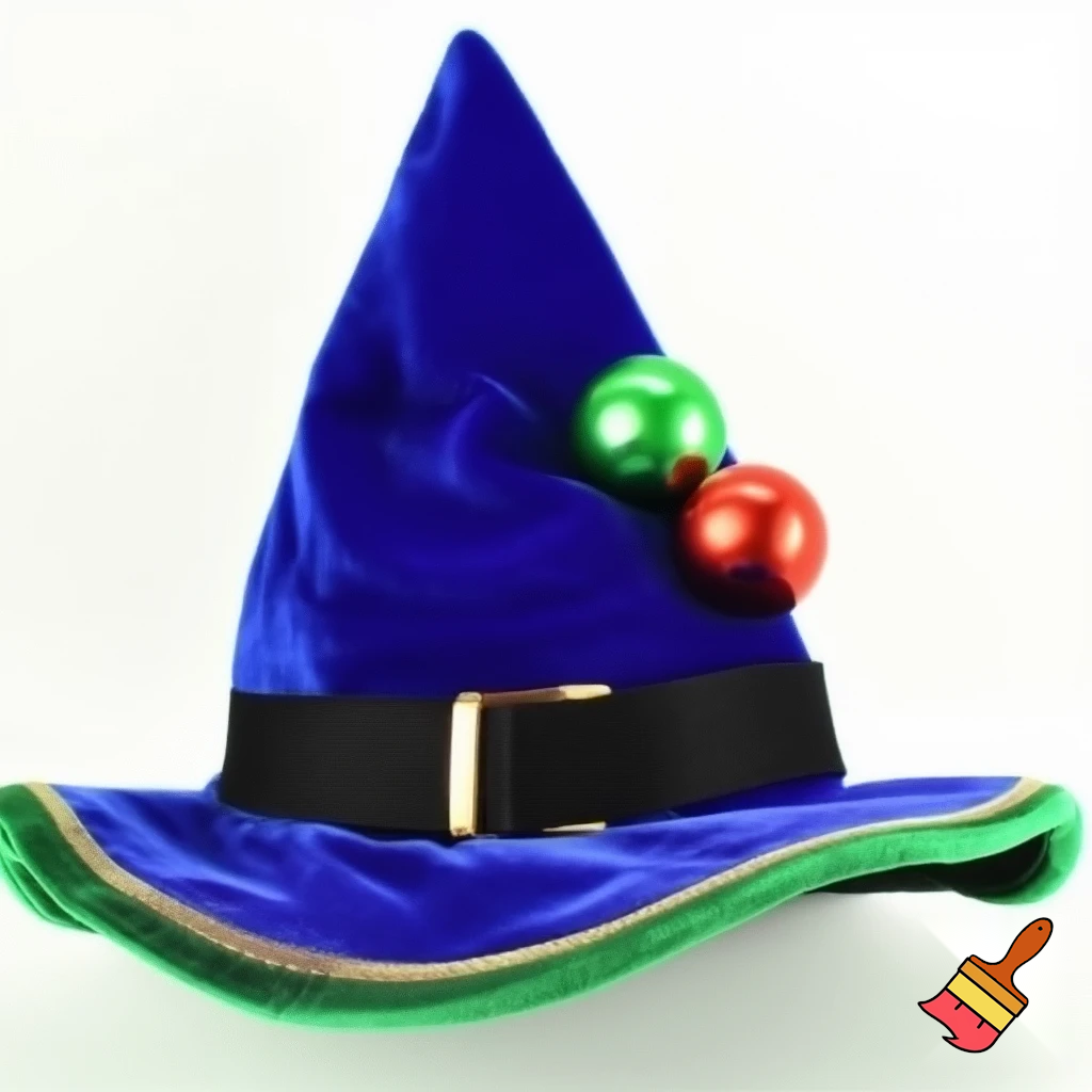 Christmas wizard hat velvet and fabric Santa Claus hat