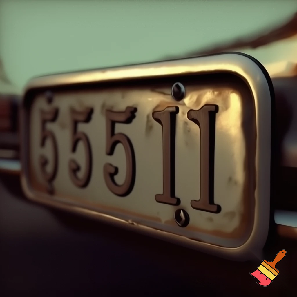 Licence plate with the text HARVEY 51 
