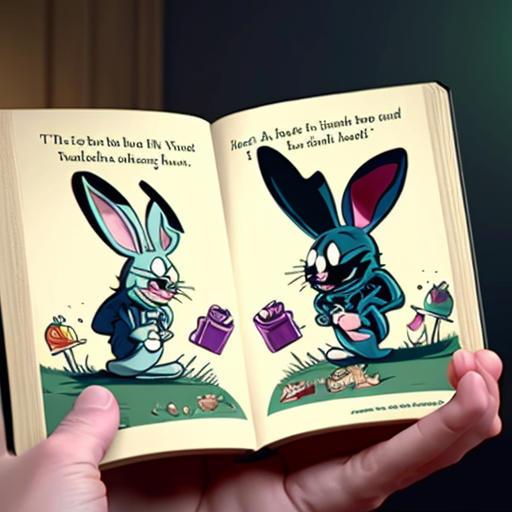 Make a cutscene book in cuphead and sunny bunnies 