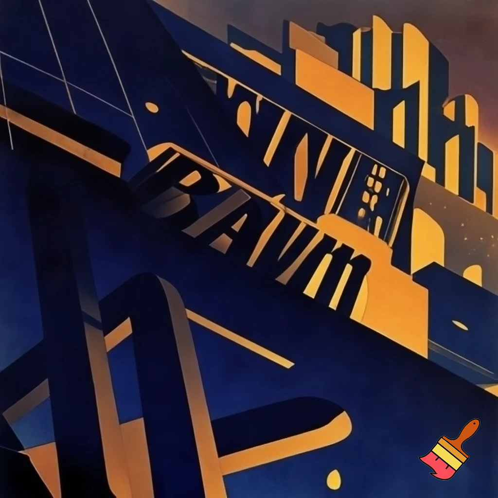 1 point perspective 1930s poster art deco about wordle