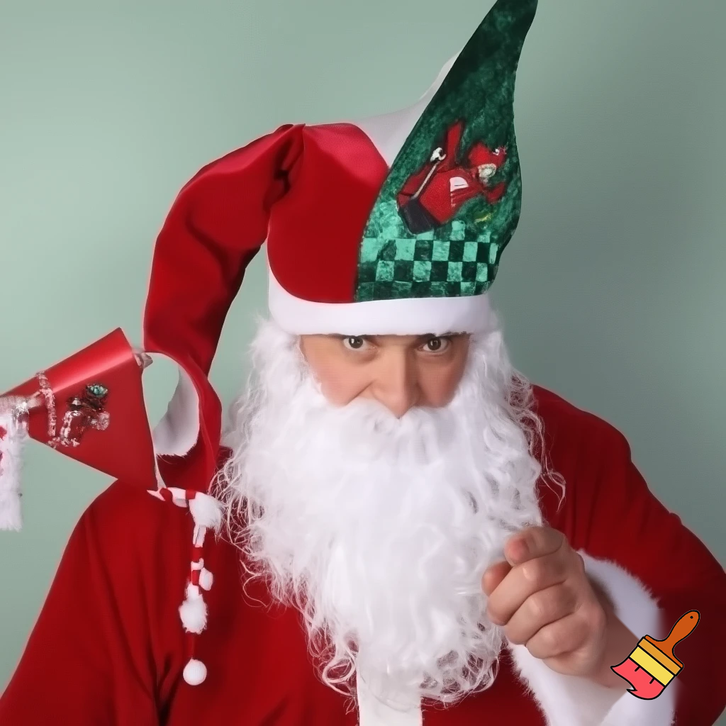 Wizard Christmas hat, wizard Christmas hat, Santa Claus hat velvet fabric