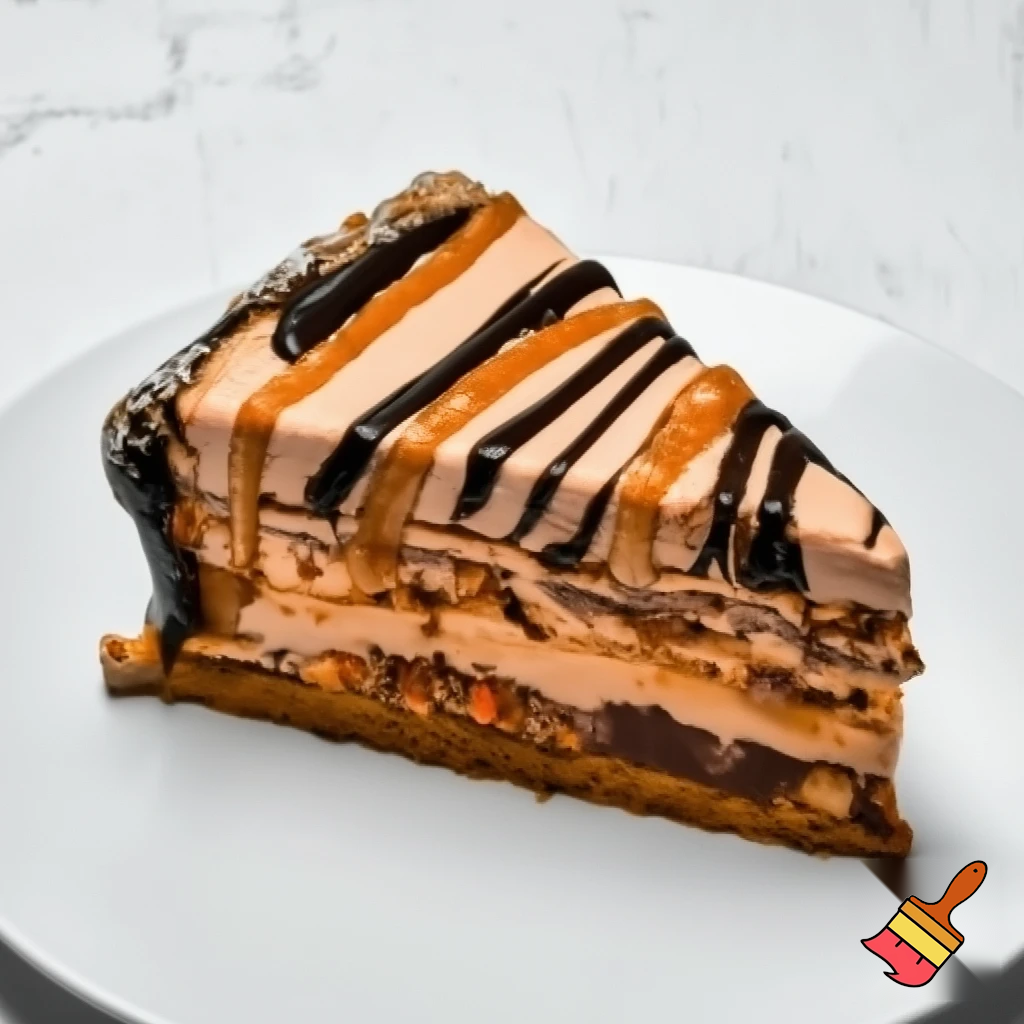 Carrot cake called carrot cake caramel and chocolate ice cream cake a frozen cake