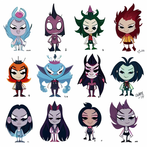 A bunch of hazbin characters