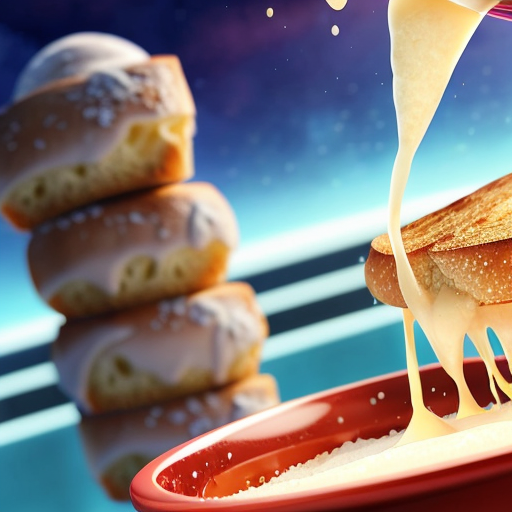 salt bring poured on bread