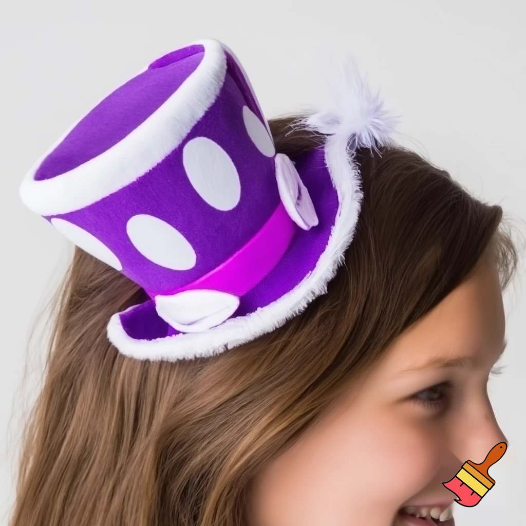 Easter headband top hat Top hat headband, Easter top hat headband, purple and white