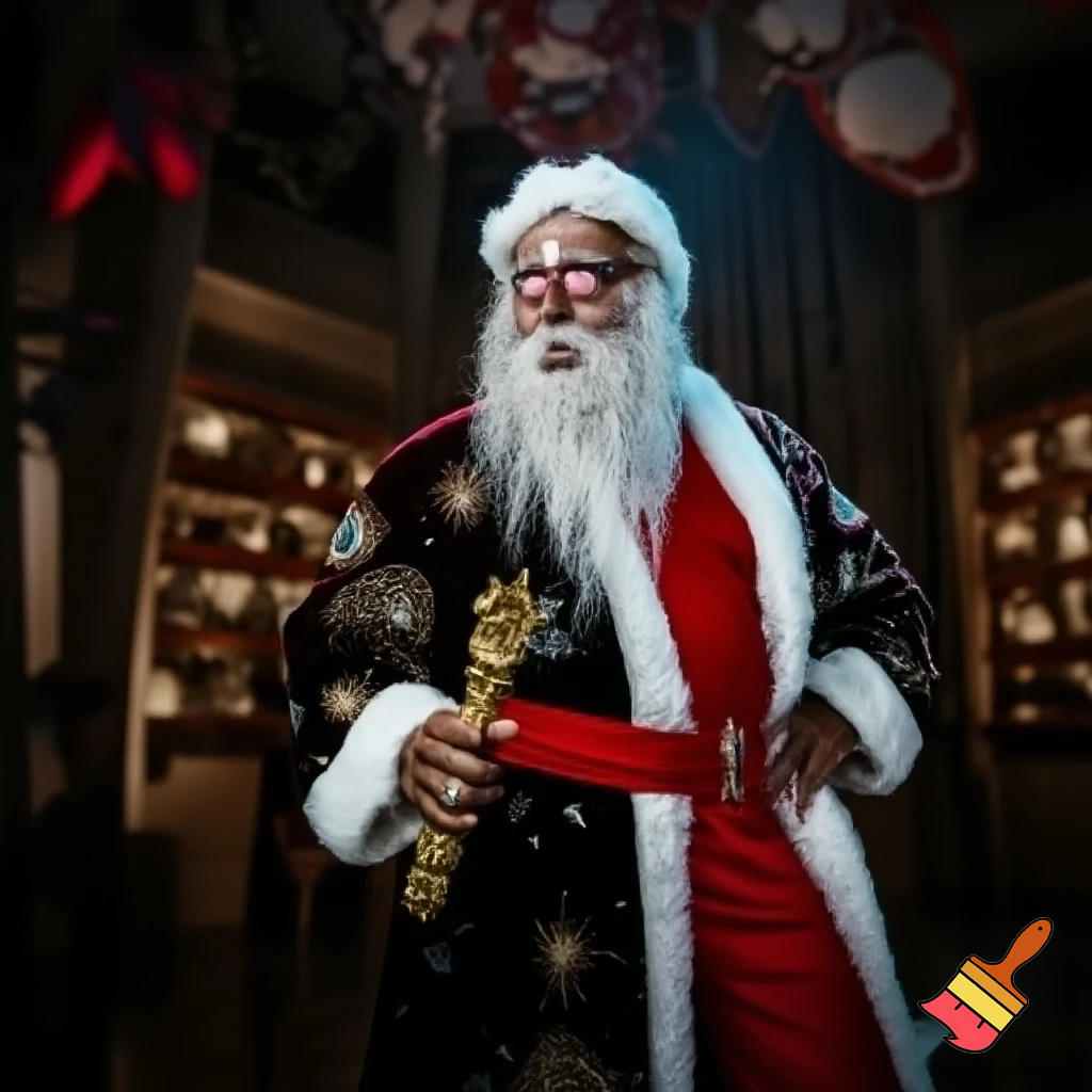 Nutcracker wizard boss one Santa Claus bossy when