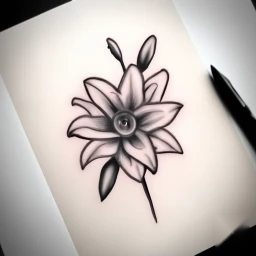 september birth flower tattoo
