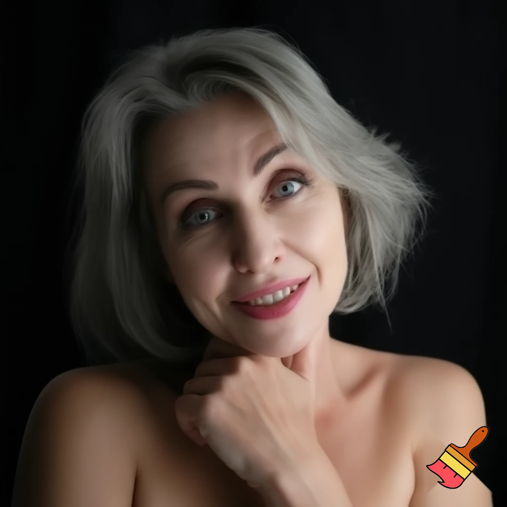 Donna nuda di 50 anni
