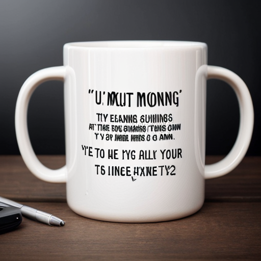 A mug with the words "listening to U2 turns you In to a mong"