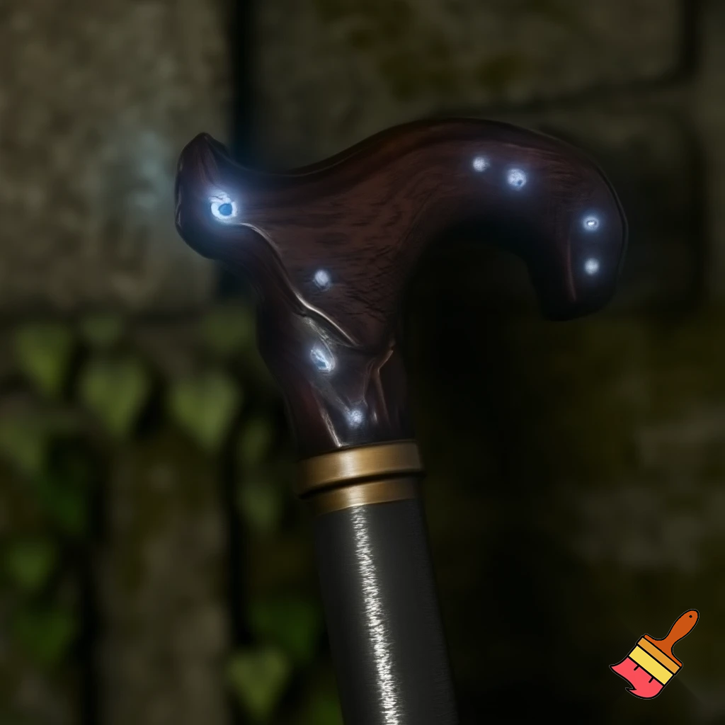 Magical style walking stick