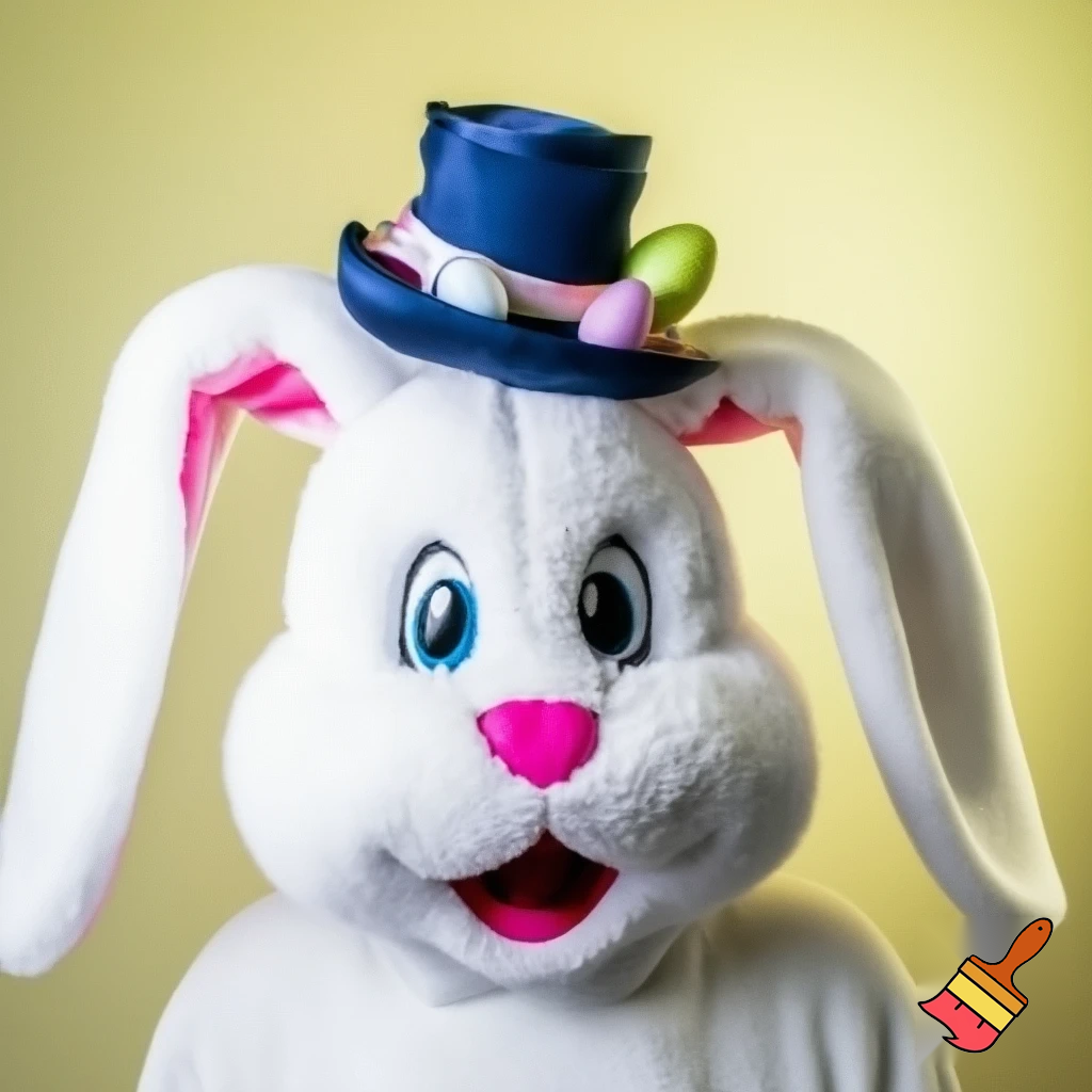 Mascot costume, Easter bunny top hat special top hat