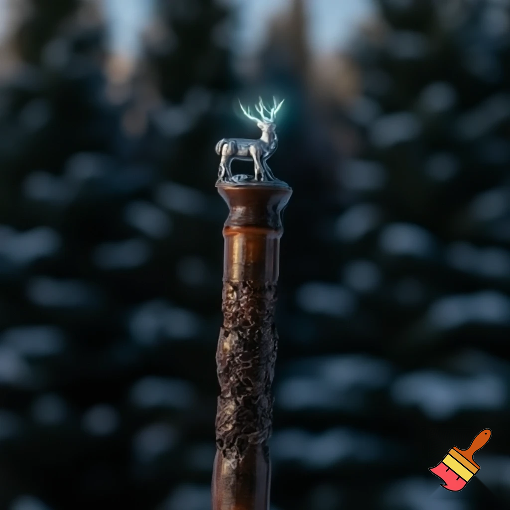 Russian Santa Claus walking stick with with t reindeers magic walking stick a plastic plastic Russian Santa Claus walking stick