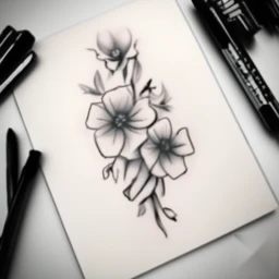 march birth flower tattoo