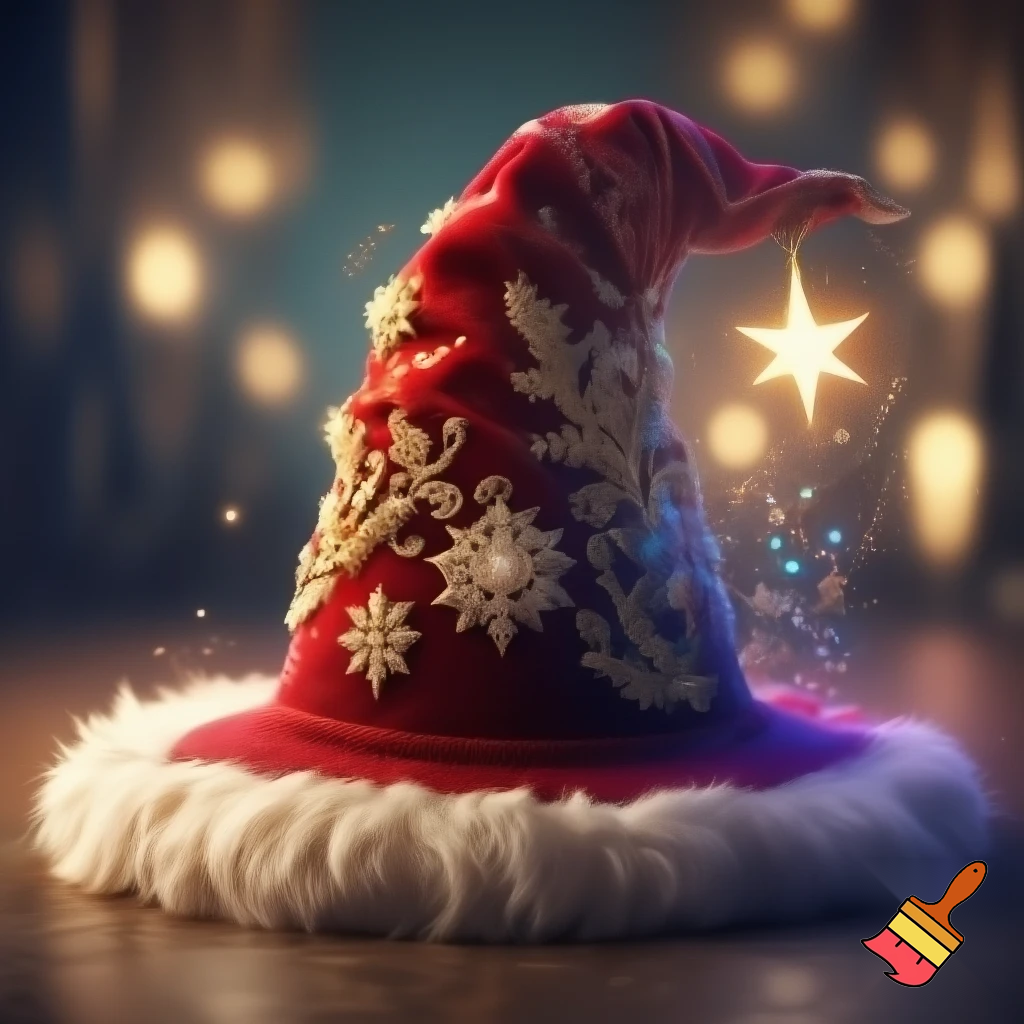 Christmas wizard hat
