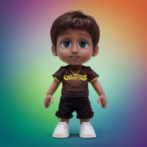 a nurvous short brown boy with colorful chothing who is a human
