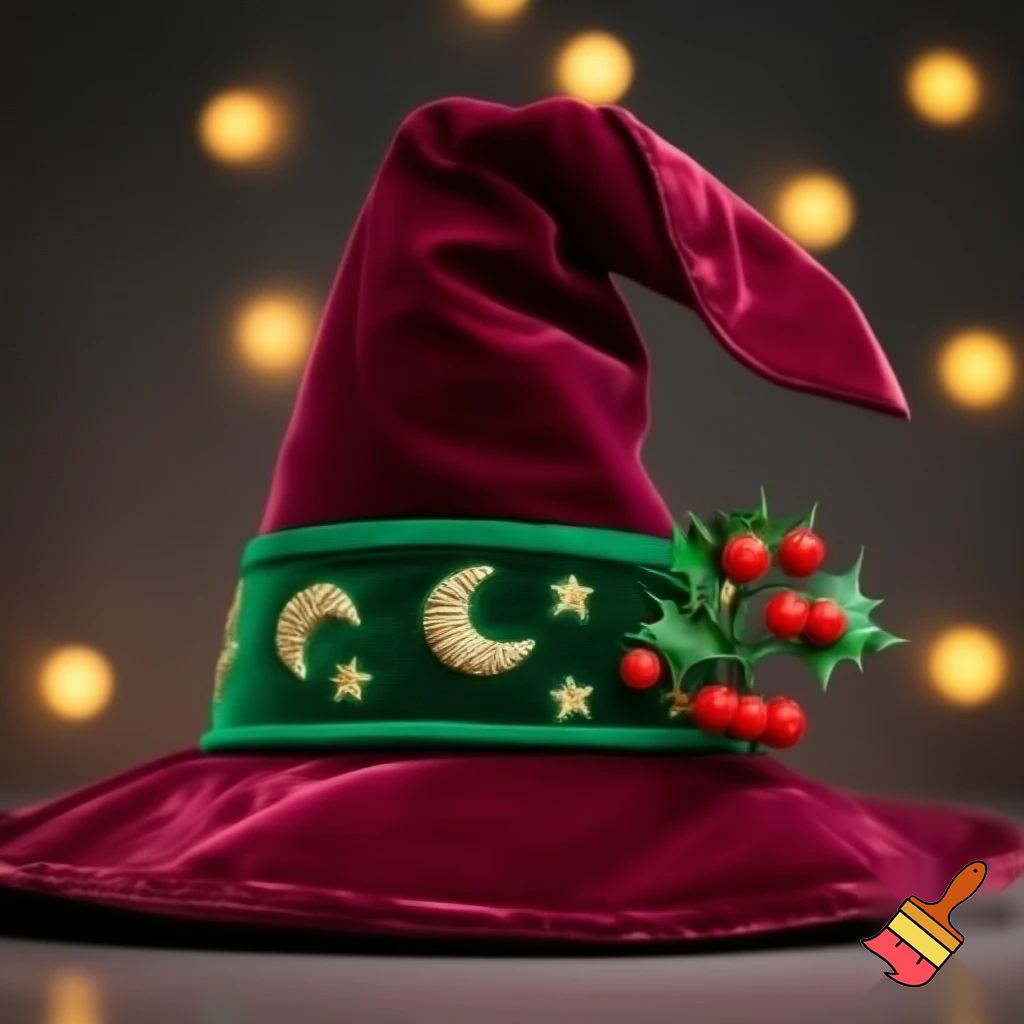 Christmas wizard hat