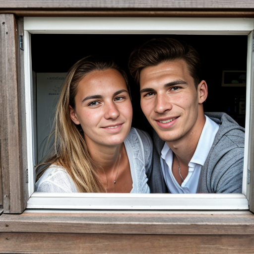Goretzka and Vanessa at the summer house 
