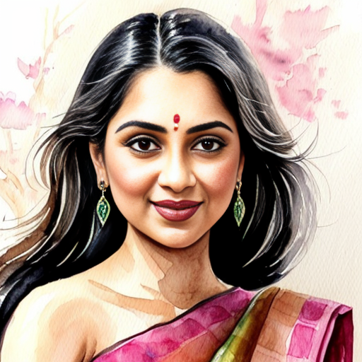 how to drow girl in sari 
