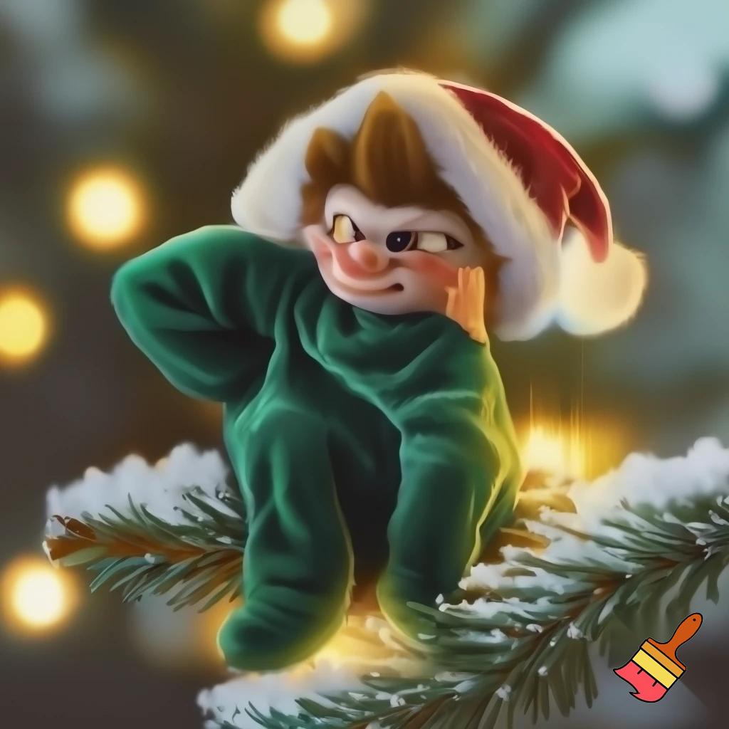 Elf on the shelf Santa Claus hat velvet