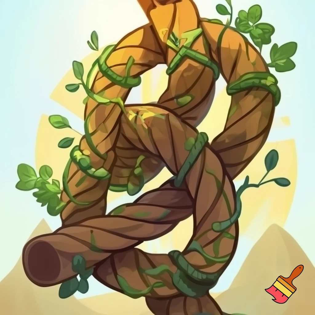 single icon of nature exploration in cartoon style : figure 8 knot