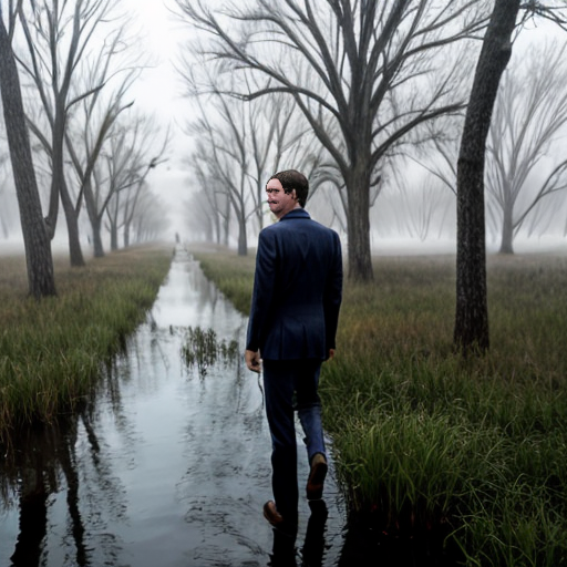 Jared Kushner facing a misty swamp in DC