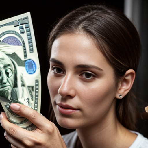 jewish person streotype looking at money greedily