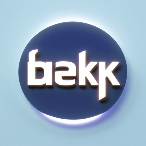 Futuristic blue background inspired by Facebook style, glowing blue gradients, modern digital design, clean tech look. The word "danke" written in the center in white glowing futuristic font, minimalist, high quality