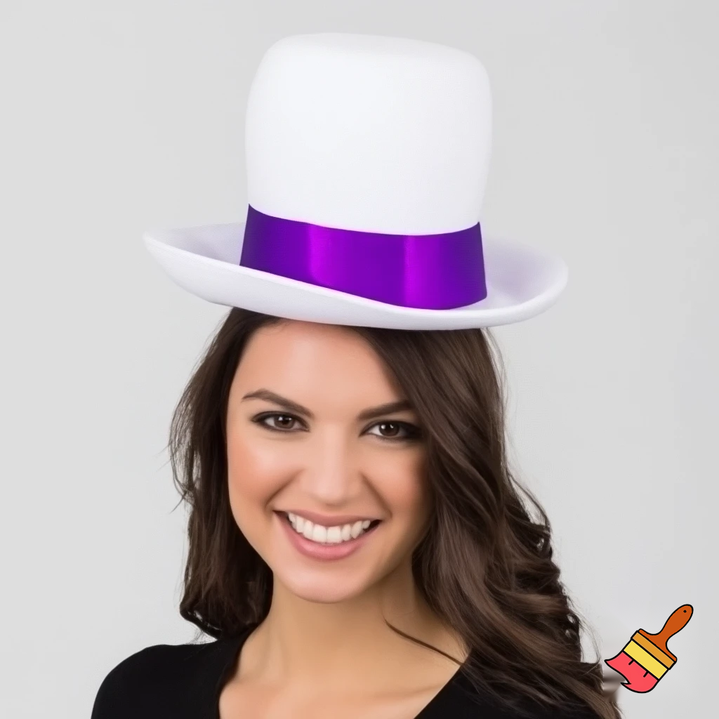 Easter top hat headband, yeah purple and white Easter hat Easter top hat purple white purple and white top headband hat