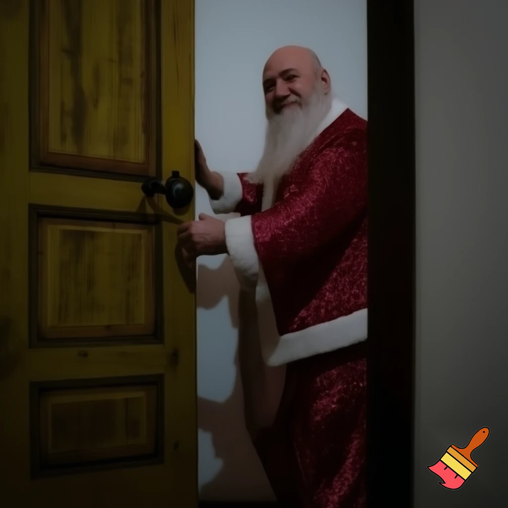🚪 Santa Claus door Santa Claus Russia Santa Claus when you’re asleep asleep bedroom door