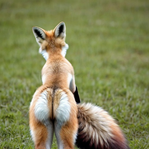 The fox has cute tail
