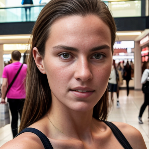 Goretzka and Vanessa at the shopping mall 
