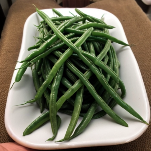 old lady green beans