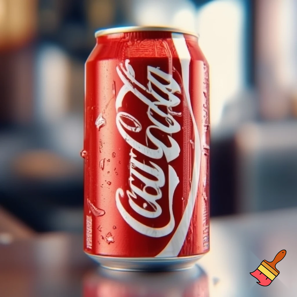 Realistic cocacola can 