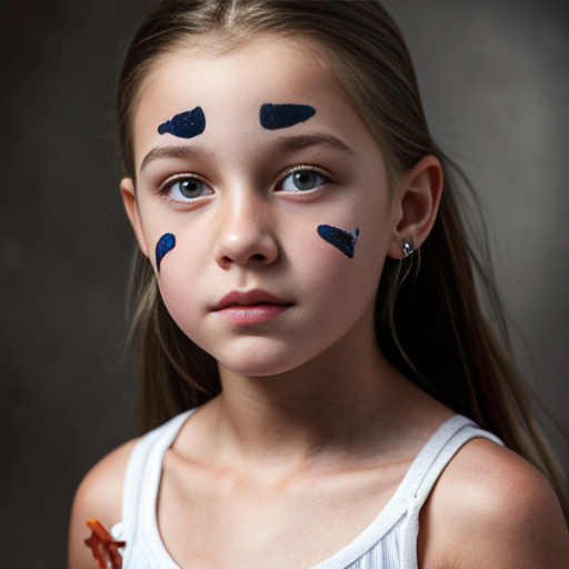 Make a picture of a 12 year old, rich girl