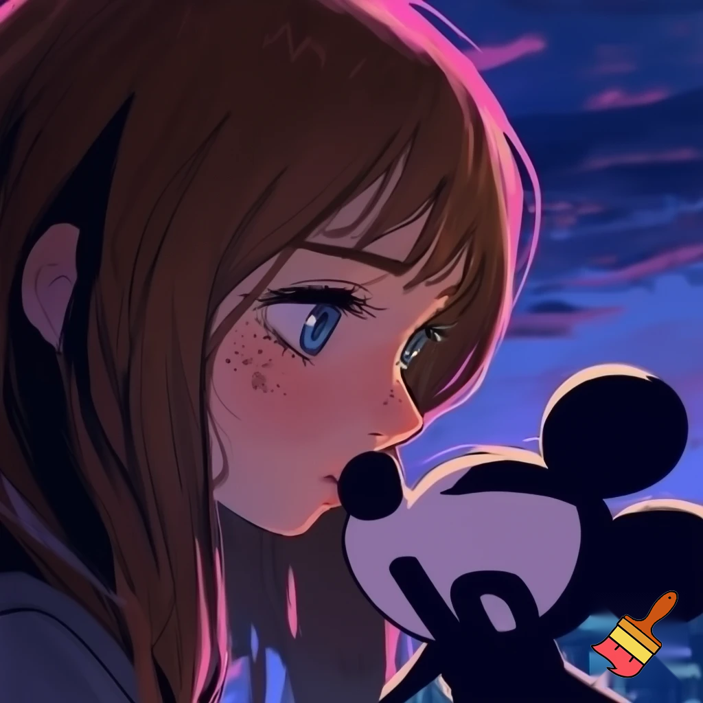 dievca s hnedymi dlhymi vlasmi a modrymi očami, ma pehy na nose a lícach. je velmi drsna. ide ju pobozkat mickey z tokyo revengers
