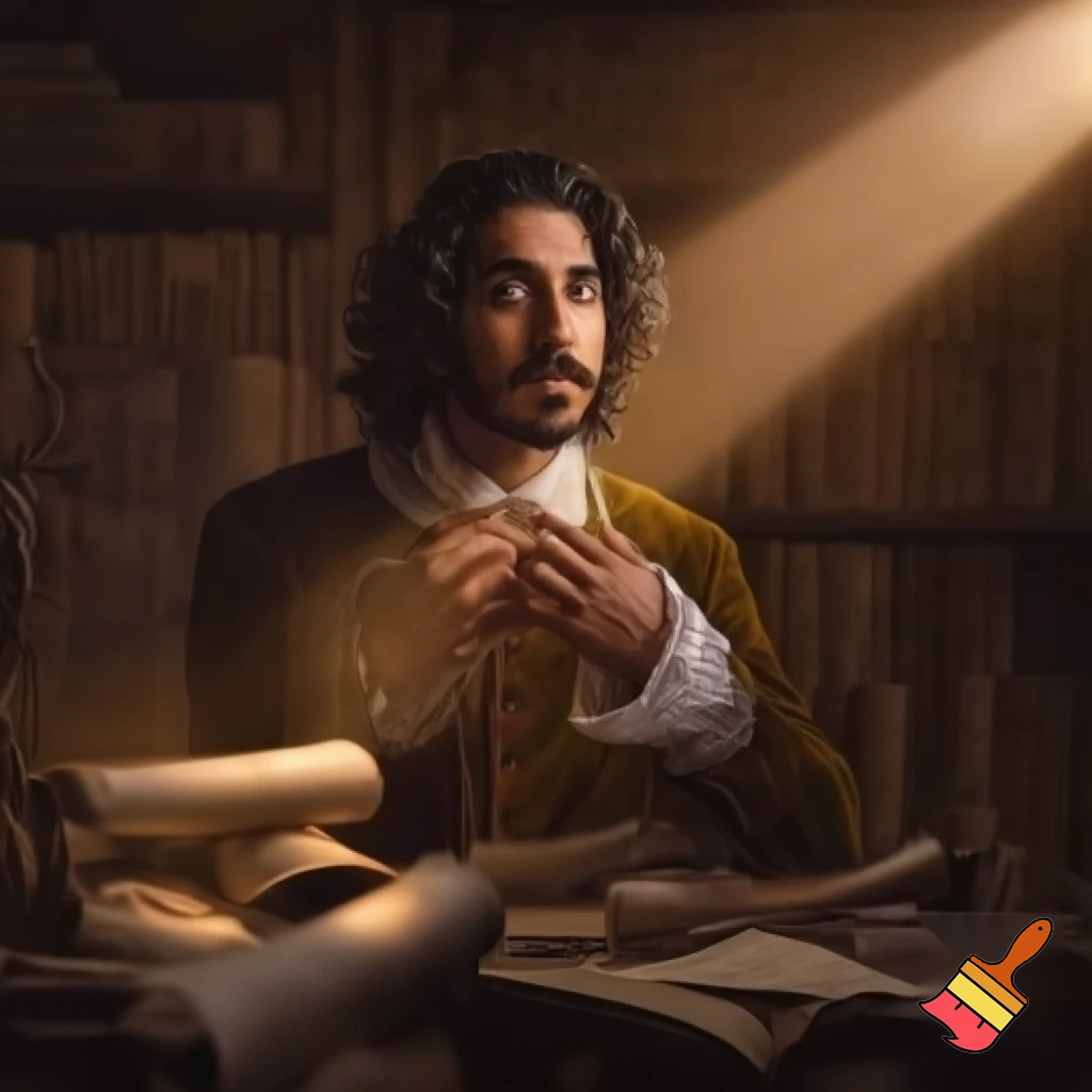 dev patel as William Shakespeare