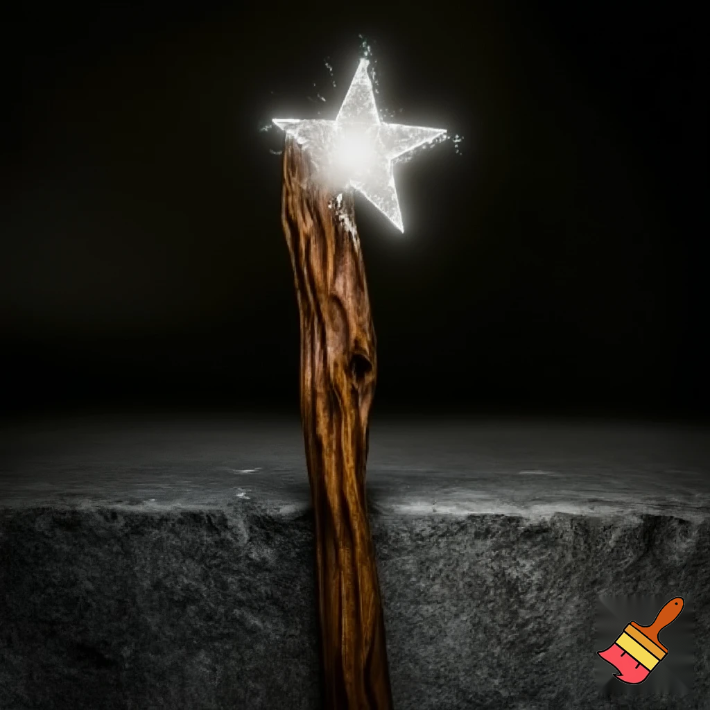 Magic walking stick with a star💫🌟⭐️🌠