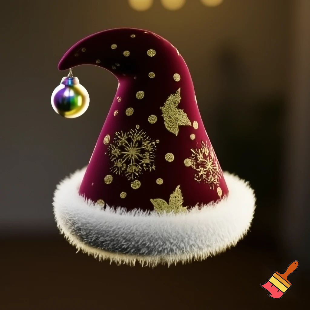 Christmas wizard hat