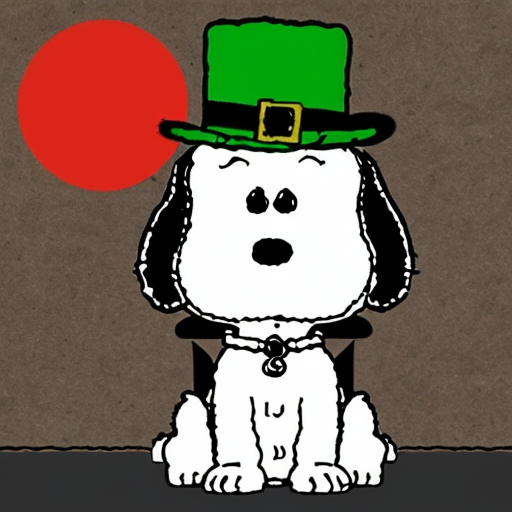 San Patrick snoopy 
