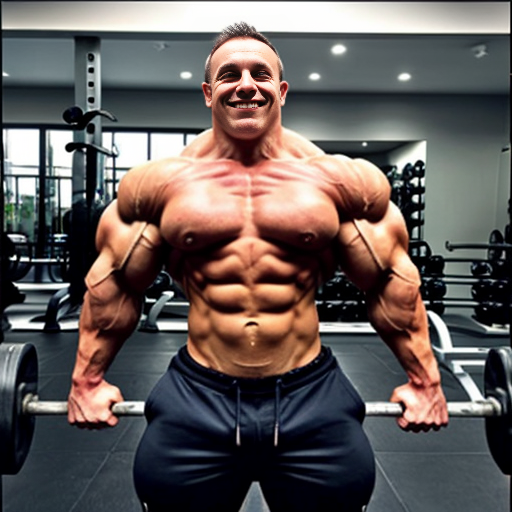 Bodybuilder mewsette