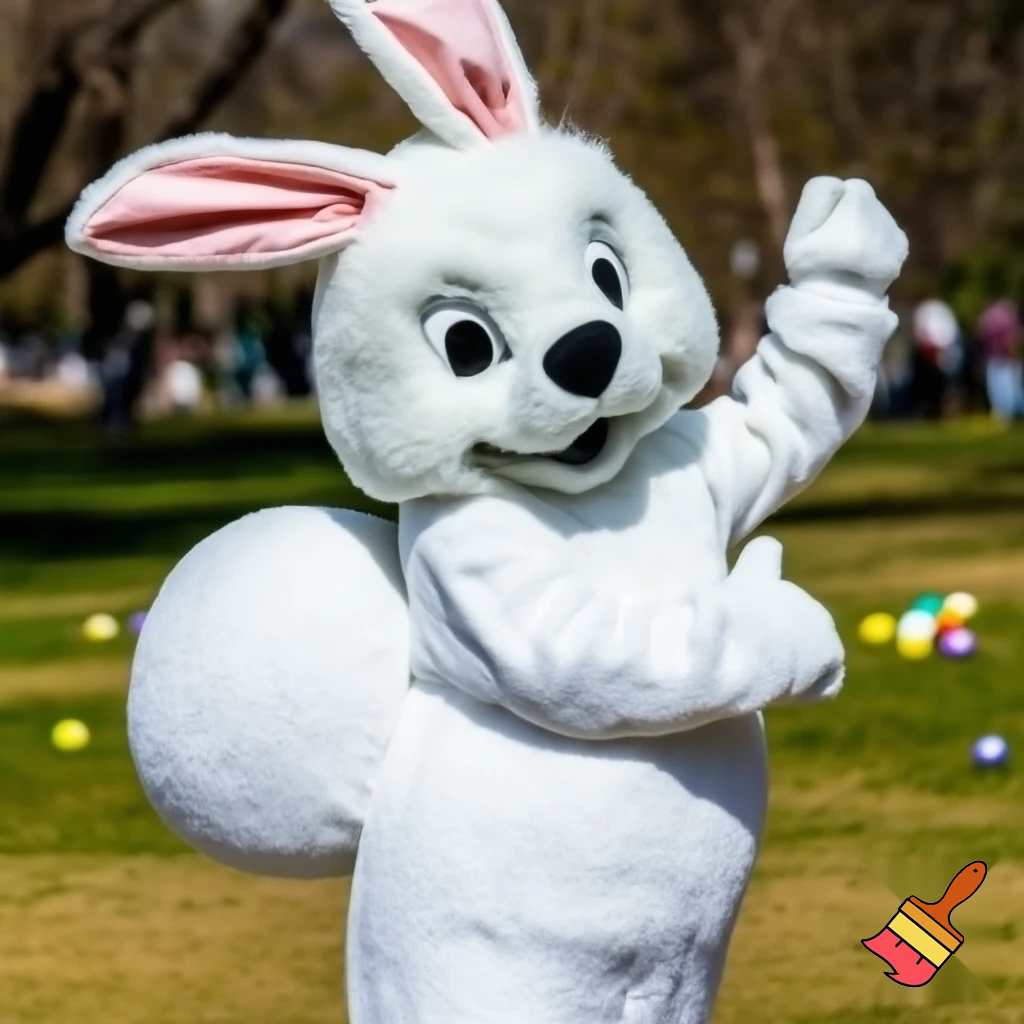  Mascot costume Easter bunny costume