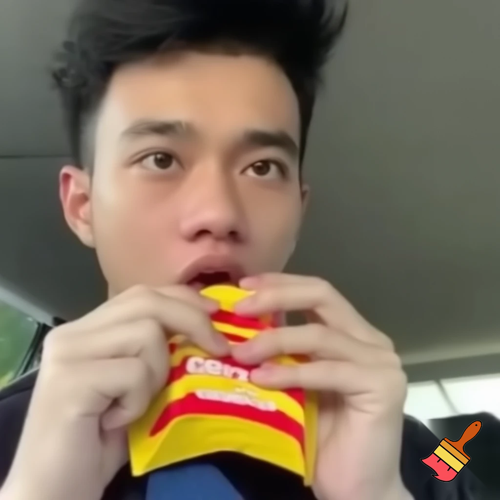 caeso eating mcdonalds 

