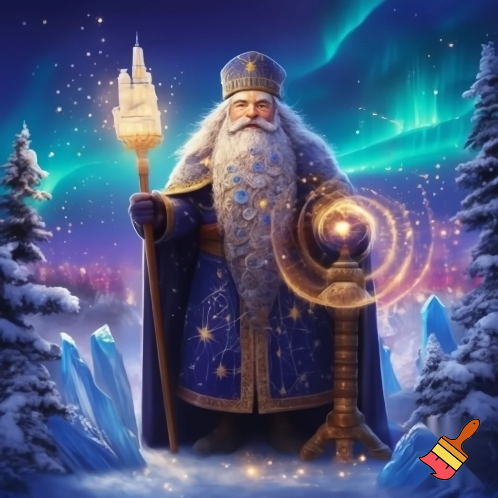 A wizard Nutcracker Santa Claus Nutcracker