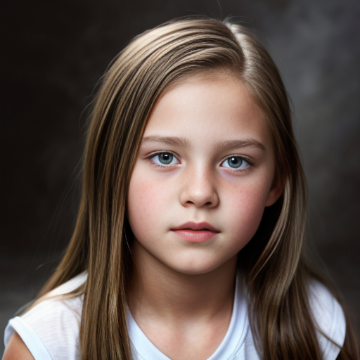 Make a picture of a 12 year old, rich girl