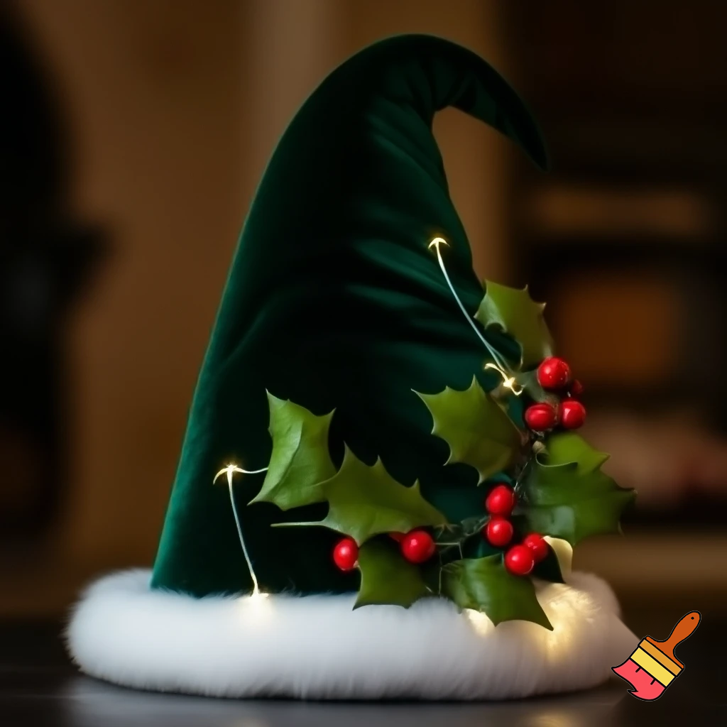 Christmas wizard hat