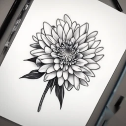 november birth flower tattoo