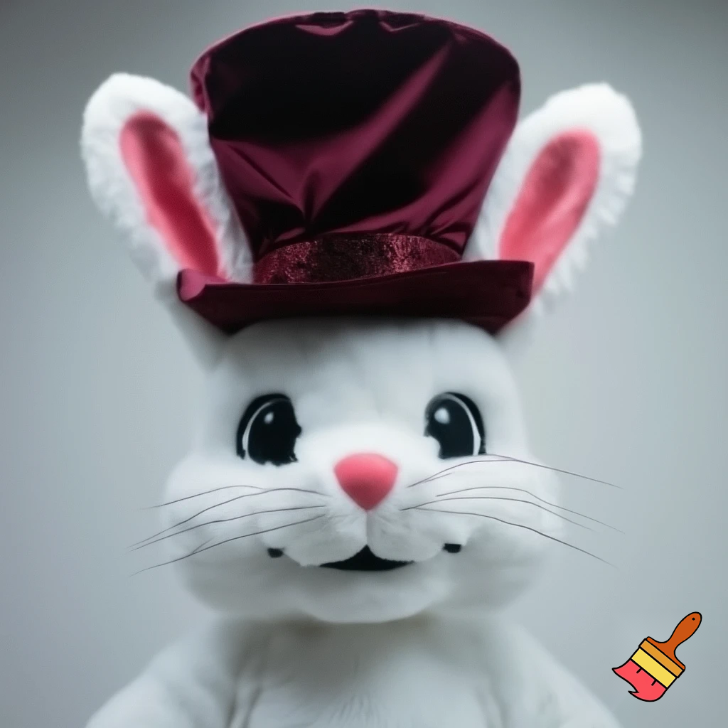 Easter bunny mascot costume top hat special top hat🏰