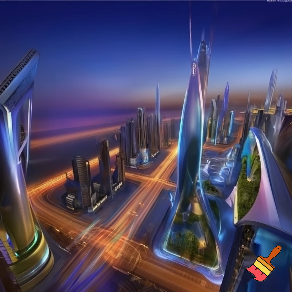 create a image of dubai in 2050