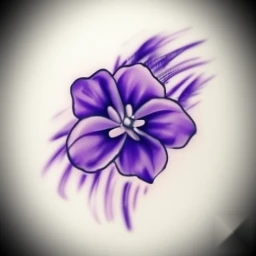 february birth flower tattoo