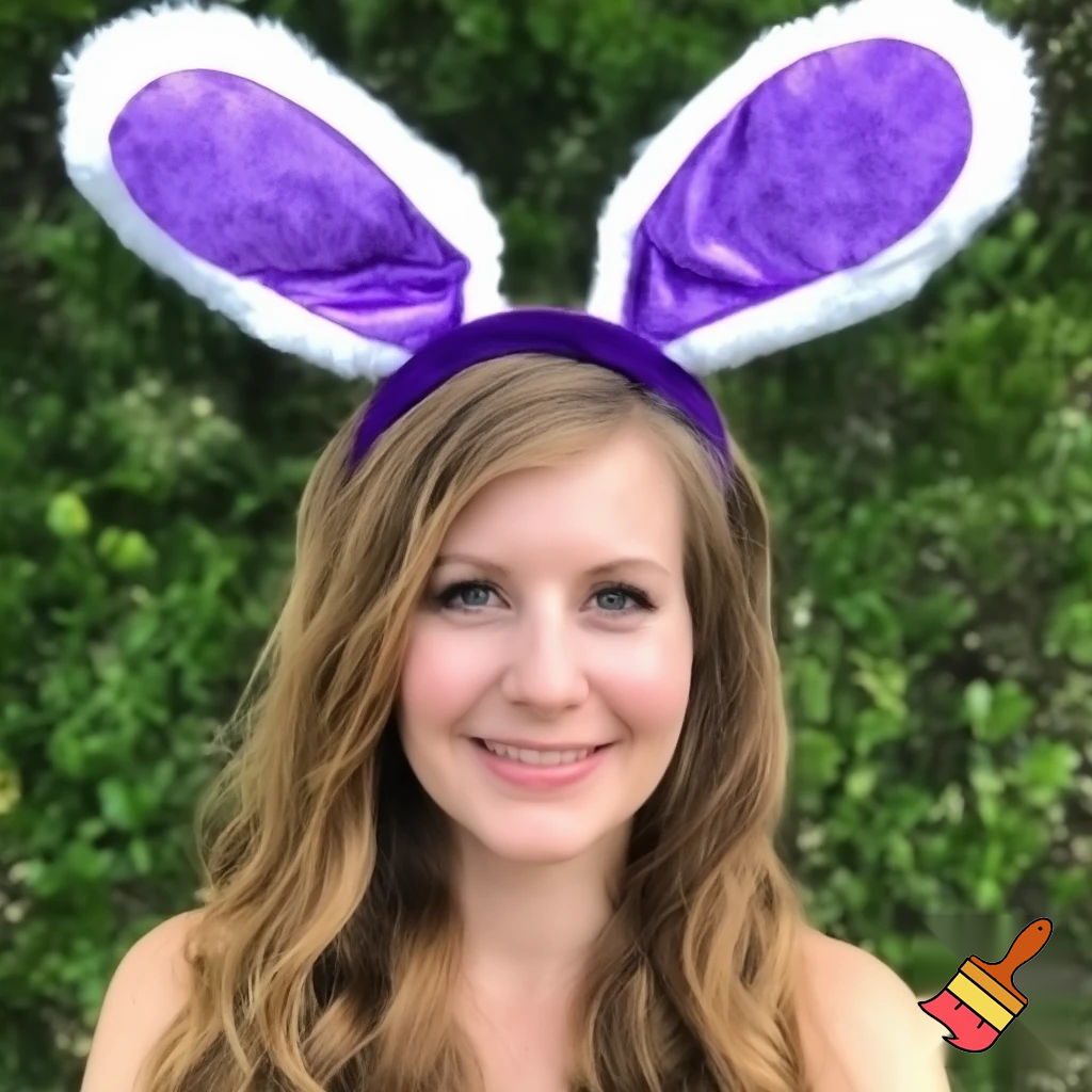 Easter bunny headband, top hat, Easter hat headband, top hat, purple and white, purple and white velvet top hat